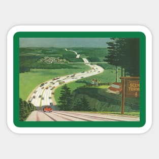 Vintage Scenic America Sticker